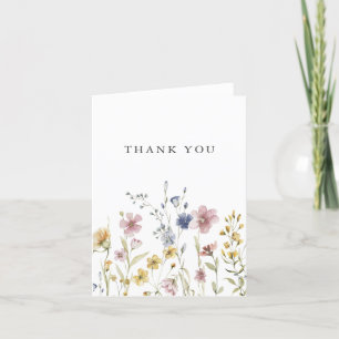 Merci Fleur sauvage Boho Watercolor