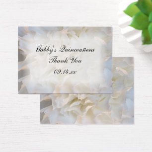 Merci Floral blanc Quinceañera Favoriser les étiqu
