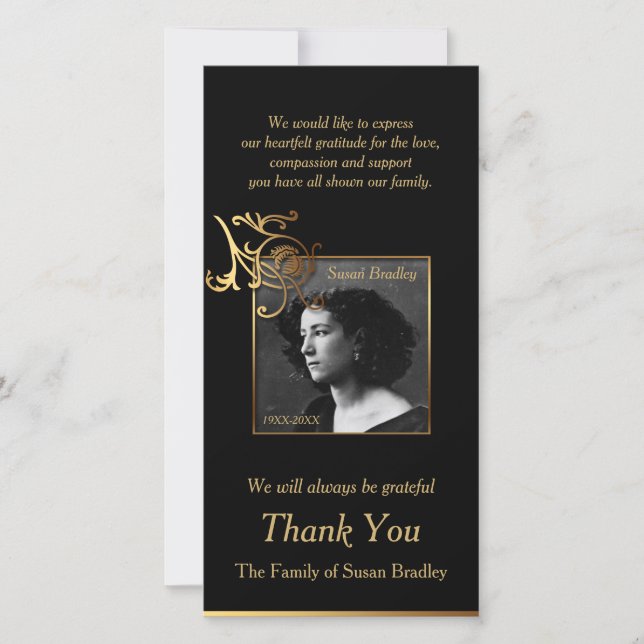 Merci floral de sympathie de photo avec la (Devant)