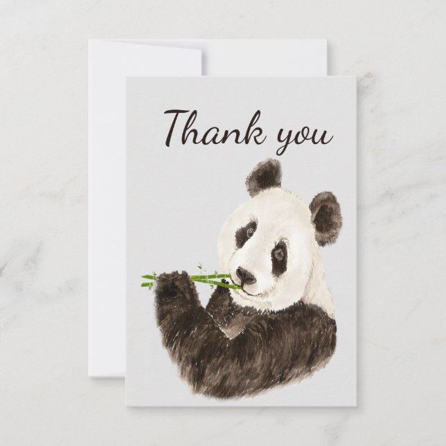 Merci Fun Cute Panda Ours Humour animal (Devant)
