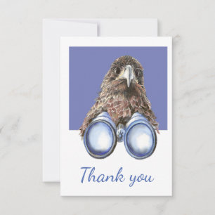 Merci Fun Oiseau Observation Hawk Jumelles Humour