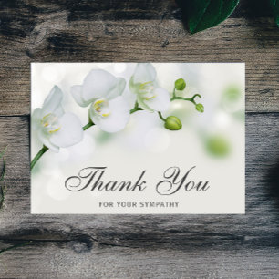 Merci Funérailles Floral Orchid Sympathie Grief