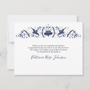 Merci funéraire japonais Stork Blue