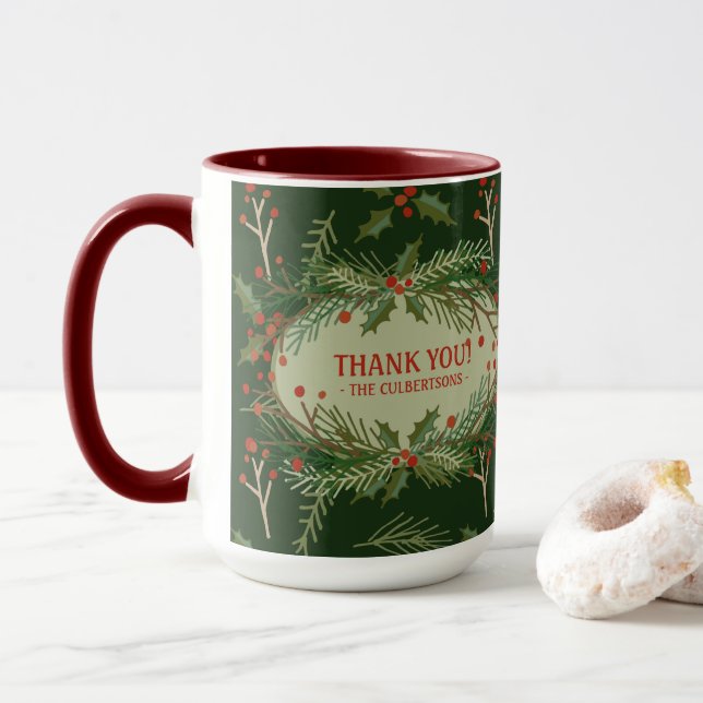 Merci Gift Holiday Mug (Avec donut)