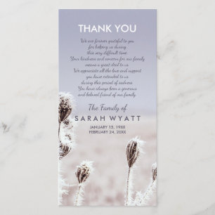 Merci givré de sympathie de l'hiver   du pré  