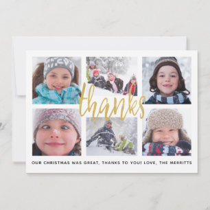 Merci Gold   Carte photo Merci