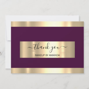 Merci Gold Marsala Insérez Invitation