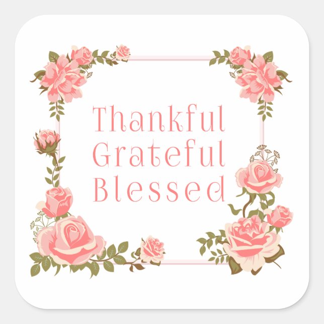 Merci gracieux Merci Merci Sticker Thanksgiving (Devant)