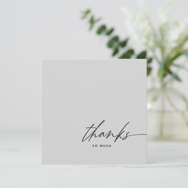 Merci gris clair et noir Script Moderne (Debout devant)