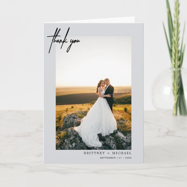 Merci gris moderne à la main (Devant)