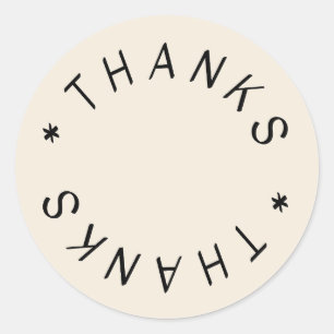 Merci Hand Drake Simple Design Merci Sticker