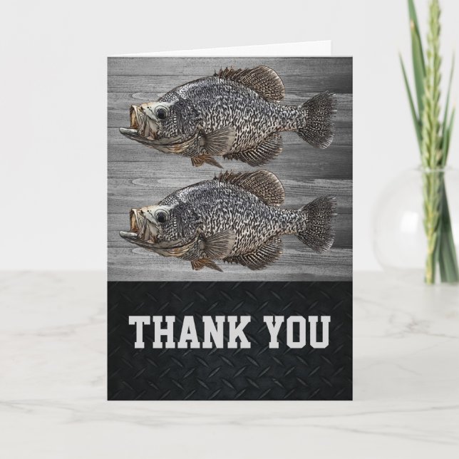 Merci Homme Crappie Pêche Rustique Sports (Devant)