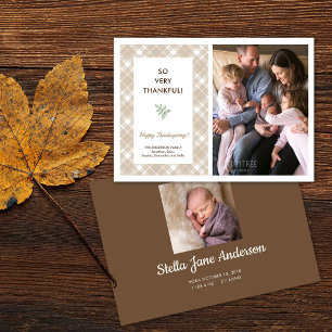 Merci infiniment   Faire-part de naissance Thanksg