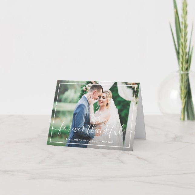 Merci infiniment mariage de typographie merci (Devant)