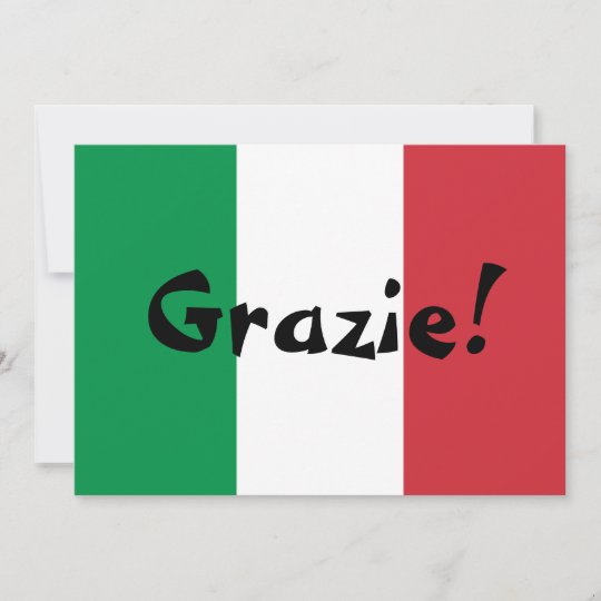 Merci Italien De Drapeau Zazzle Ch
