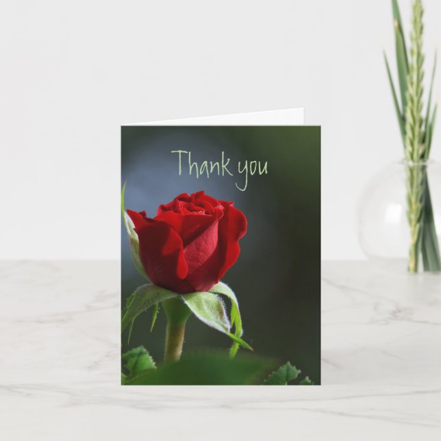 Merci Jardin de roses rouges Fleur (Devant)