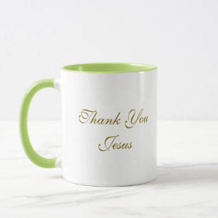 Merci Jésus, Mug de foi chrétienne traditionnelle