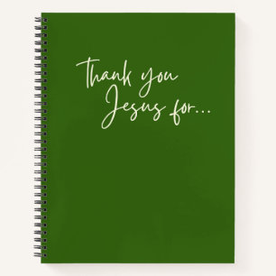 merci Jésus pour... gratitude journal carnet