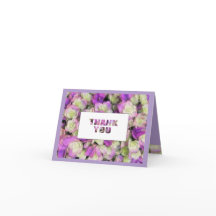 Merci Joli Fleurs Violet Gras Texte