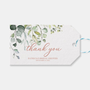 Merci - Jolies étiquettes de plante eucalyptus aqu
