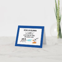 "Merci les Anciens !" Carte de remerciements pliée