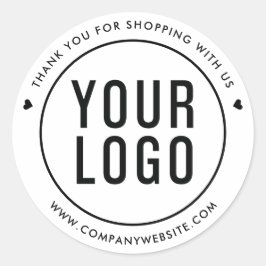 Merci Logo Blanc Pour Shopping Avec Stickers Us