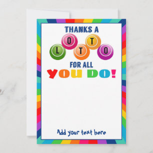 Merci Lotto pour tout ce que vous faites carte cad