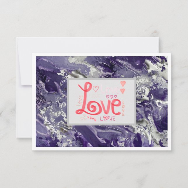 Merci Love Carte pour notes 3,5 pouces x 5 pouces  (Devant)