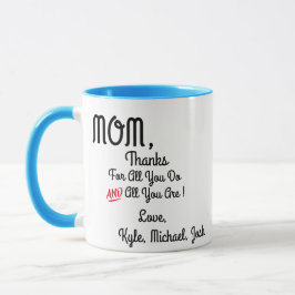 Merci Maman Mug - Custom Mother’s Day Gift