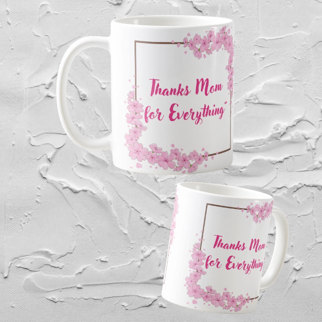 "Merci Maman pour tout" Mug Cadeau (Créateur téléchargé)