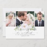 Merci Mariage de fleurs blanches