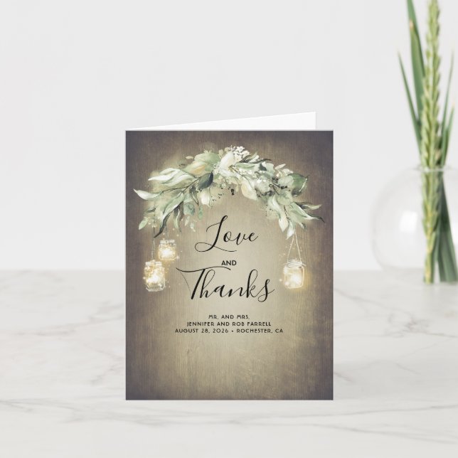 Merci Mariage de l' Mason Jars (Devant)