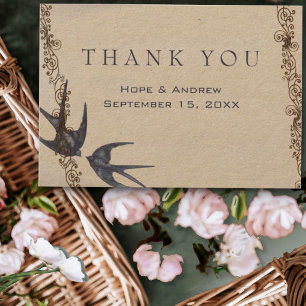 Merci Mariage de la marine Inséparable vintage