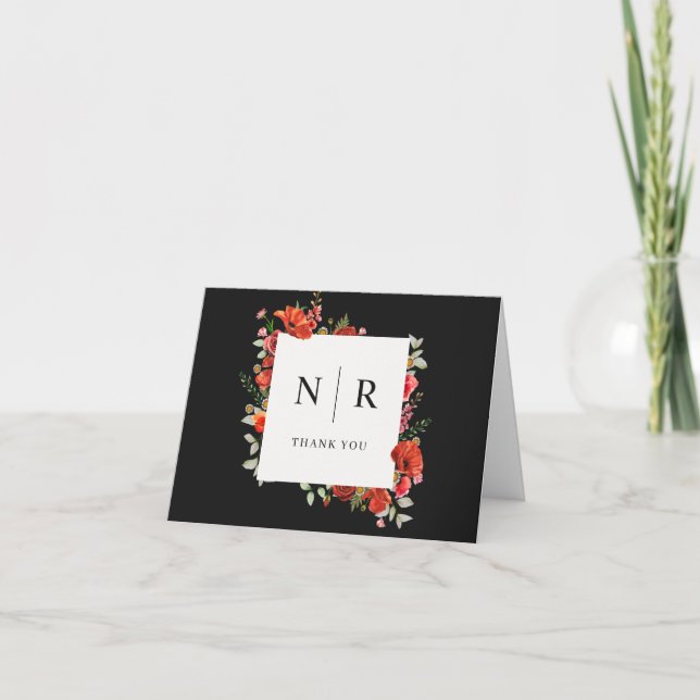 Merci Mariage du Mariage de Monogramme  (Devant)