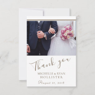 Merci Mariage Élégant Photo