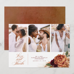 Merci Mariage en bois en terre cuite 3 photos