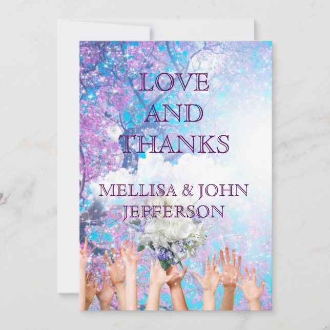 Merci Mariage Faire-part de mariage personnalisé (Devant)