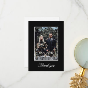 Merci Mariage gothique Squelette noir et blanc