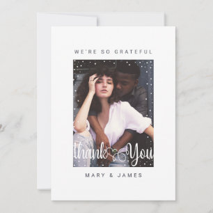 Merci Mariage Noël Carte photo de Noël