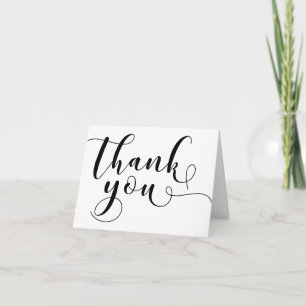 Merci Mariage Orné Typographie Noir 1