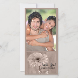 Merci Mariage pâle teinté rose pâle