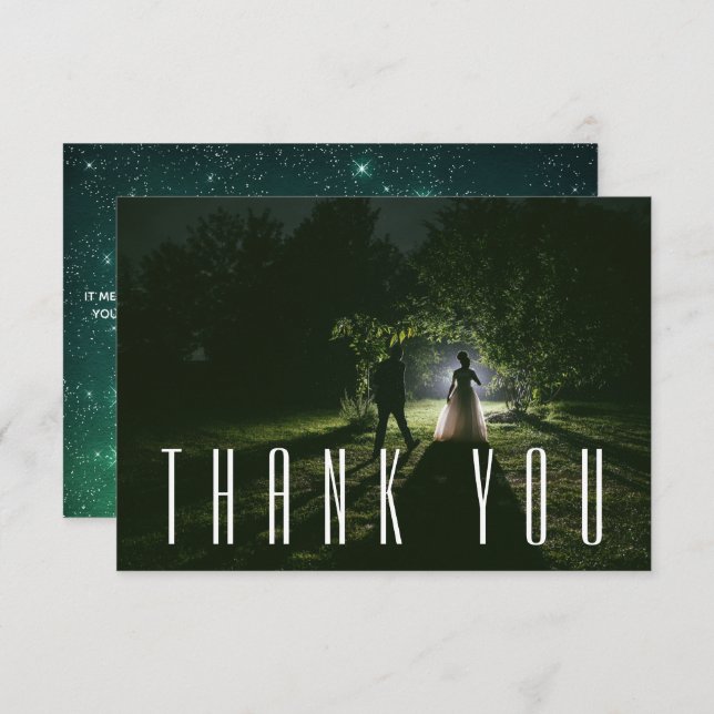 Merci Mariage photo (Devant / Derrière)