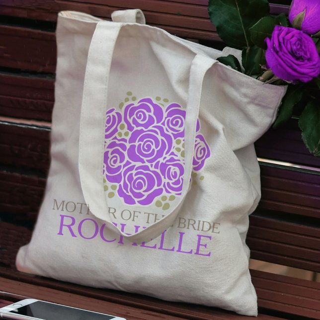 Merci mariées mère violet mariage sac de faveur (Créateur téléchargé)