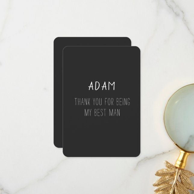 Merci - Meilleure carte homme (Devant/Arrière en situation)