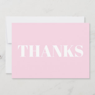 Merci, Merci, carte moderne rose clair