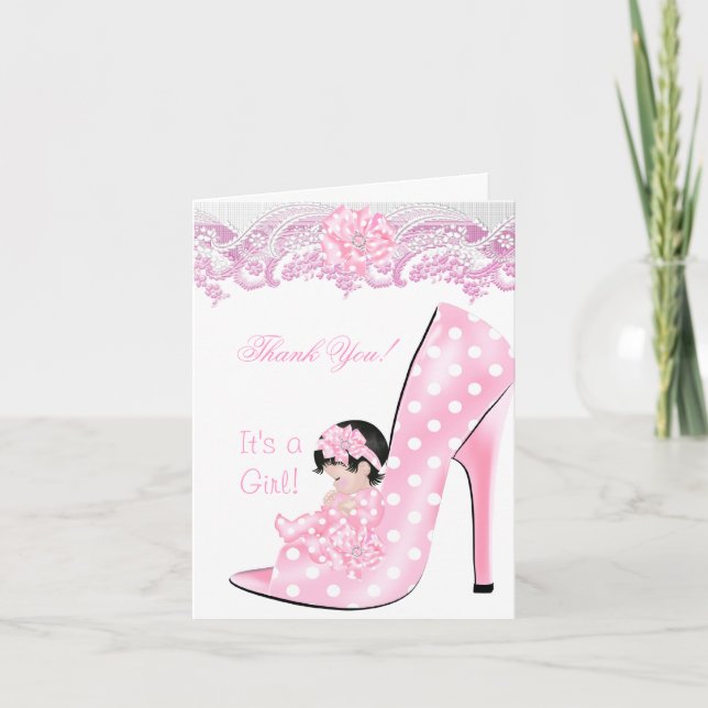 Merci mignon bébé en talon haute chaussure douche  (Devant)