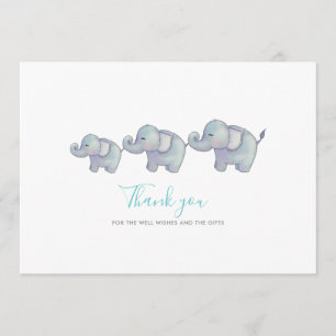 Merci mignon du baby shower de garçon bleu