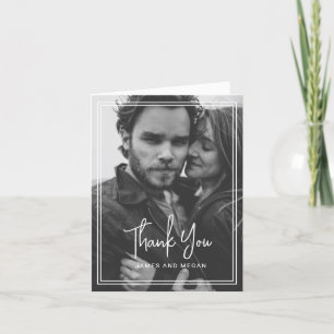 Merci minimaliste de Mariage photo