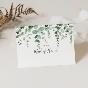 Merci minimaliste du parti nuptial des eucalyptus