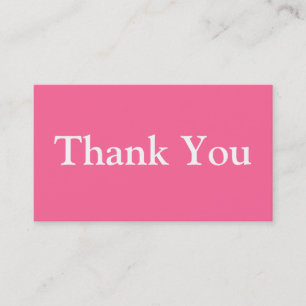 Merci Modèle Carte de visite rose